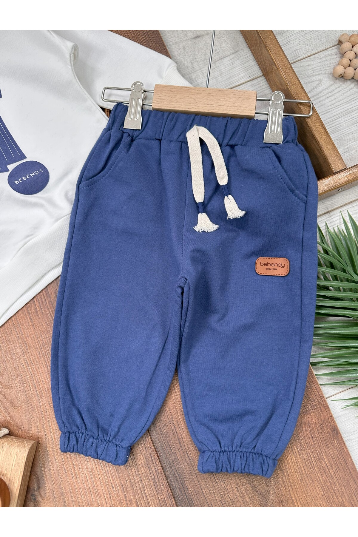 tiwitibaby Kabartma Baskılı Bereli Armalı Oversize Erkek Bebek/Çocuk Takım fotoğrafı 2 (önizleme)