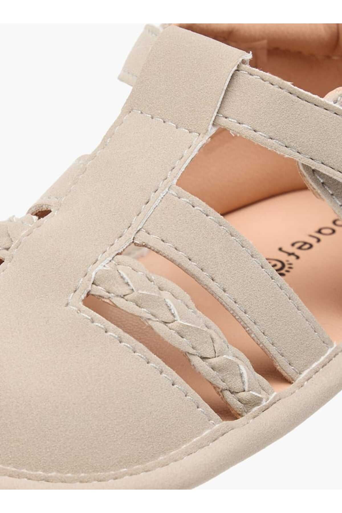 Barefeet-Textured Booties with Hook and Loop Closure 4