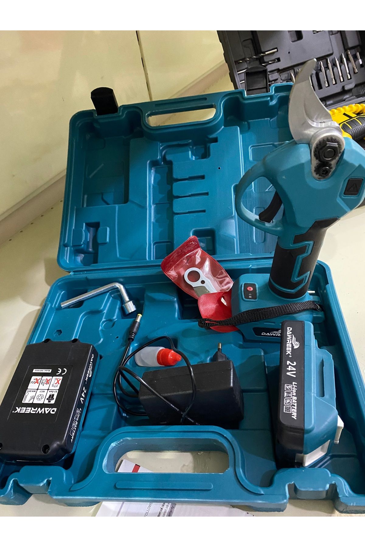 cordless Bağ makası şarjlı set halinde