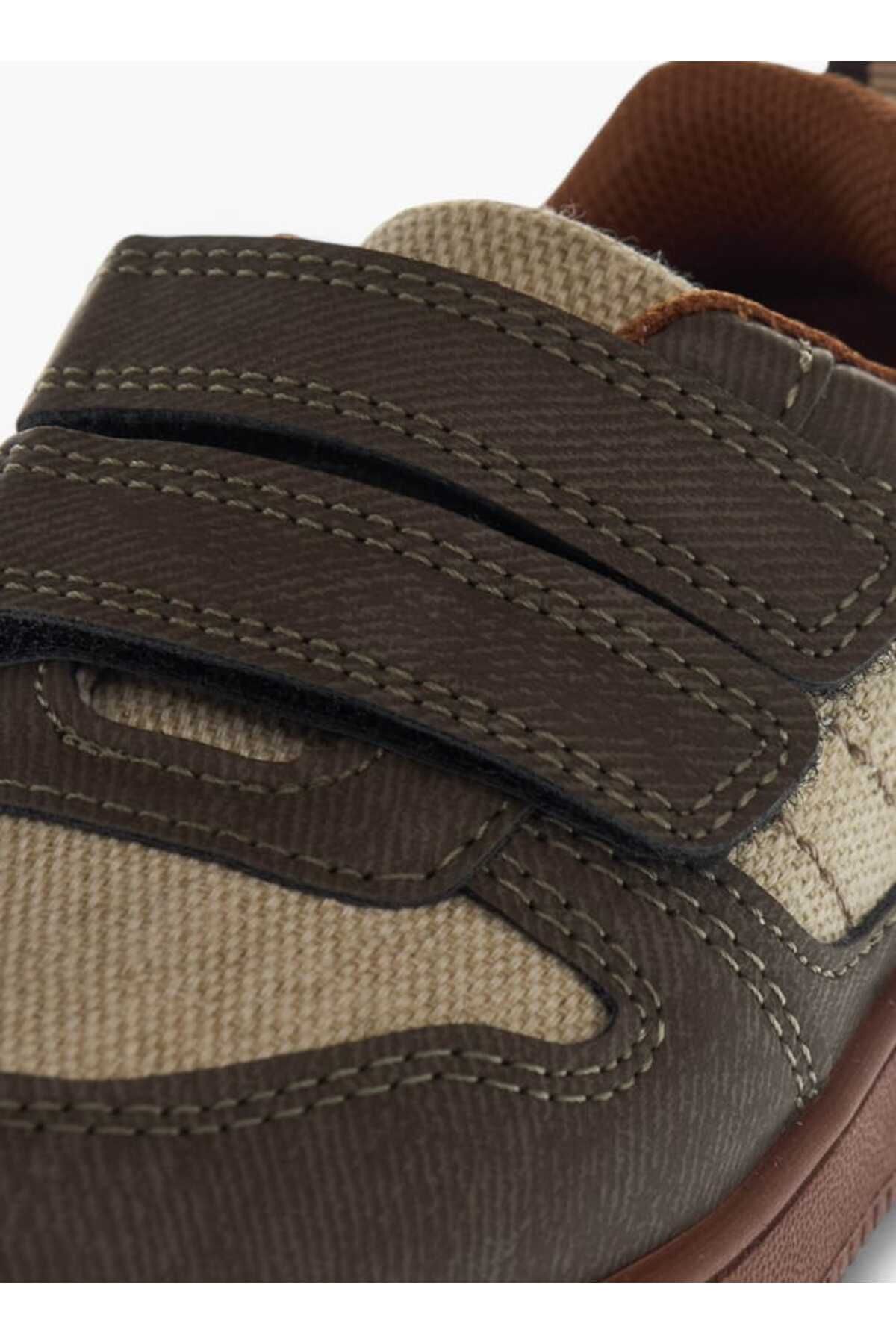 LBL by Shoexpress-Panelled Sneakers with Hook and Loop Closure 4