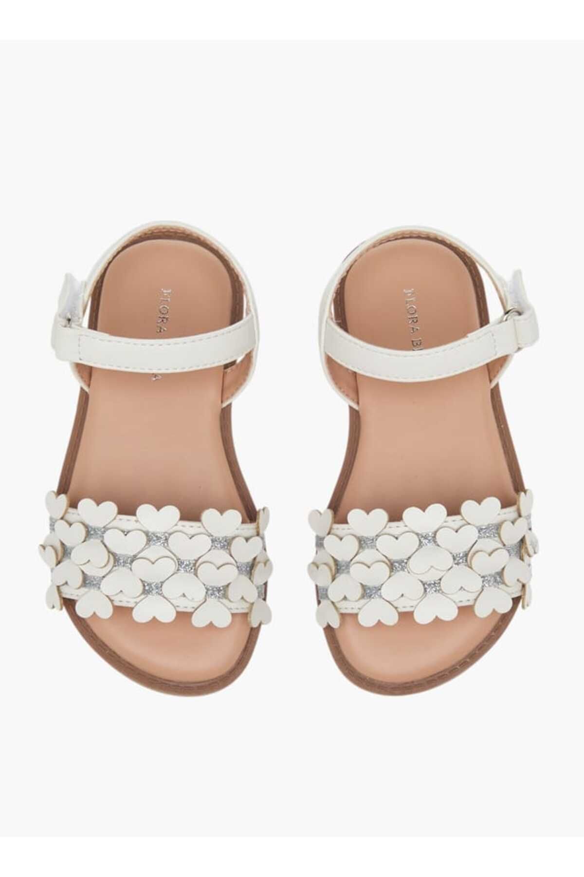 Flora Bella by Shoexpress-صندل Flora Bella ذو حزام مزخرف مع إغلاق بخطاف وحلقة 1