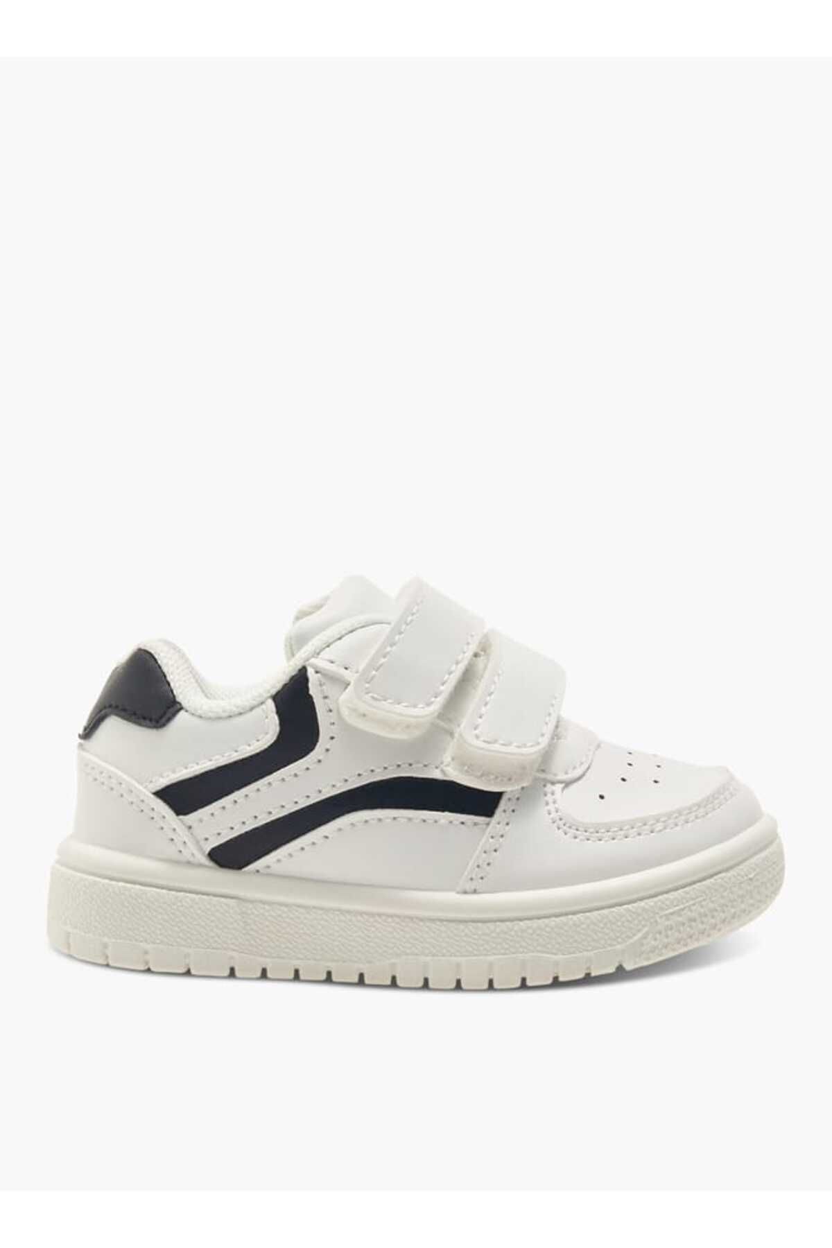 LBL by Shoexpress-Panelled Sneakers with Hook and Loop Closure 3