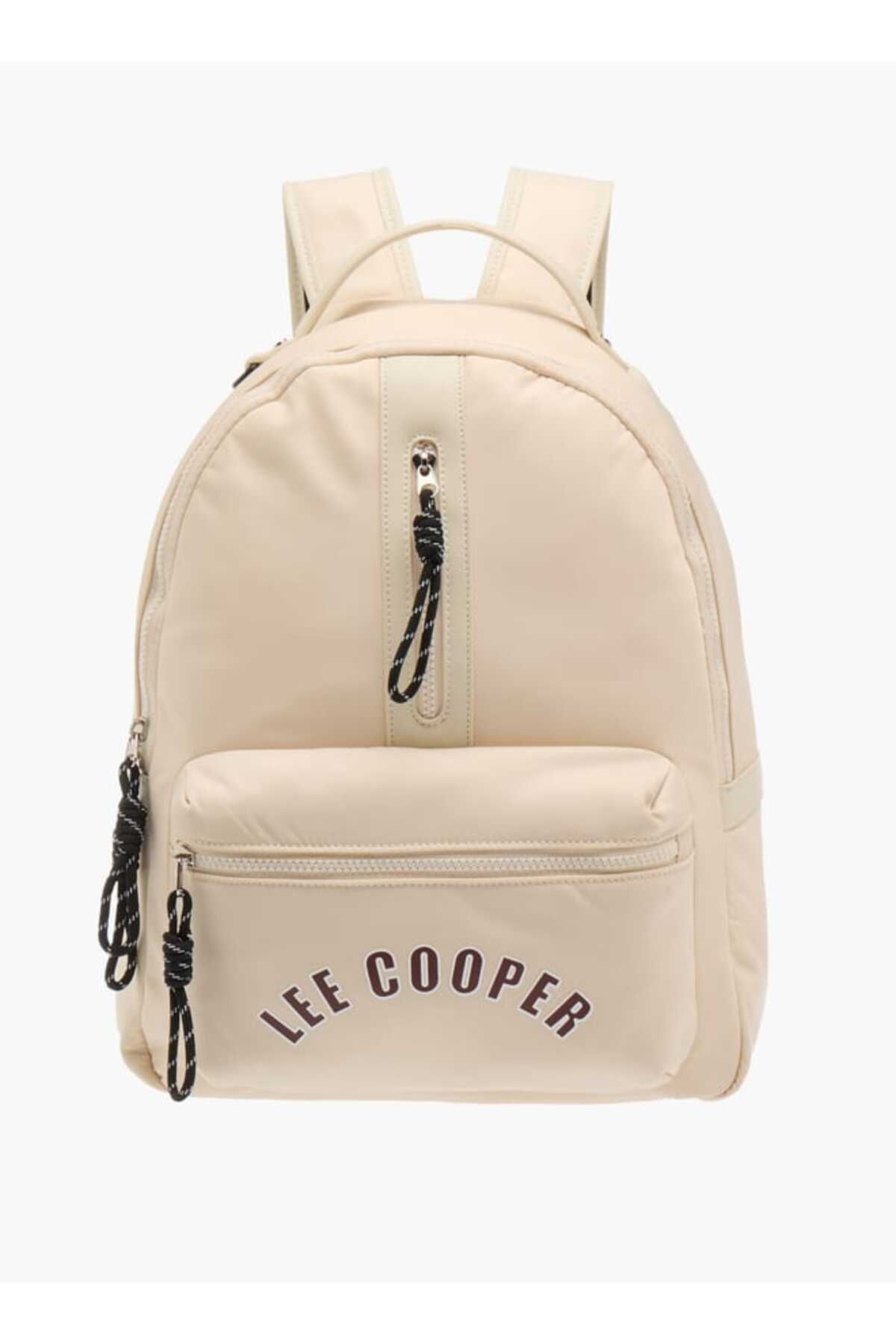 Lee Cooper-Logo Print Backpack with Adjustable Straps and Handle 1