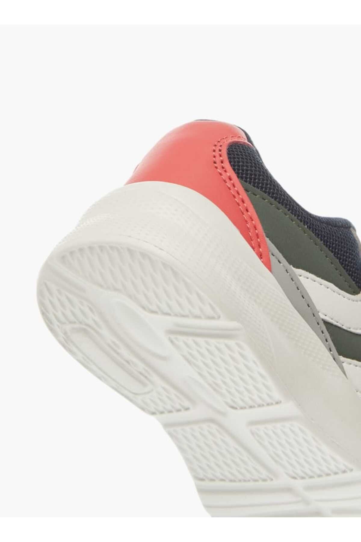 LBL by Shoexpress-Panelled Sneakers with Hook and Loop Closure 5