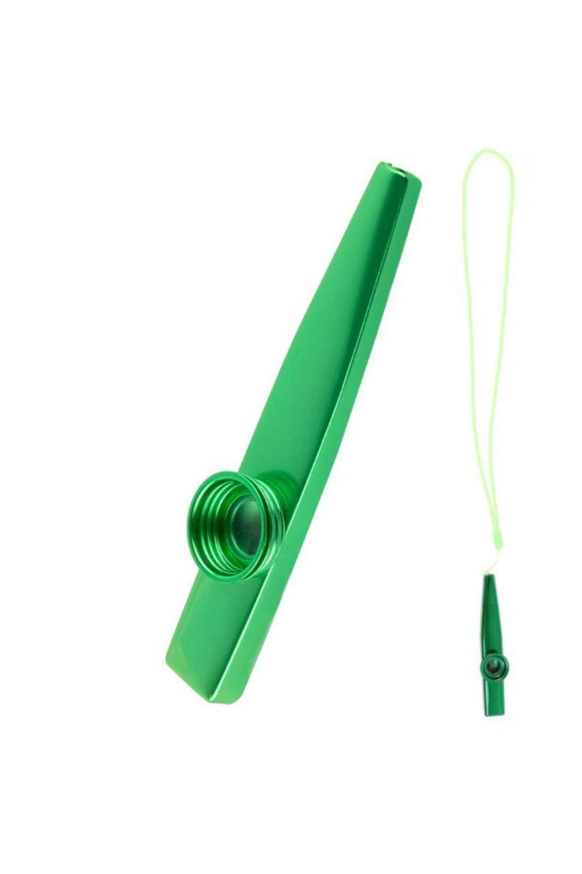 LongMoon MK-02G Metal Kazoo İp Askılı Alüminyum Alaşım Yeşil