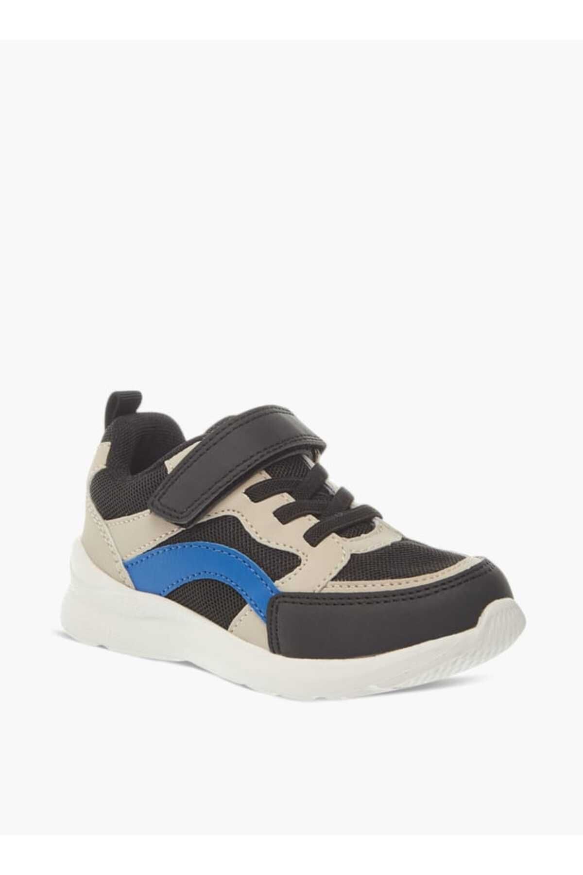 LBL by Shoexpress-Panelled Sneakers with Hook and Loop Closure 2