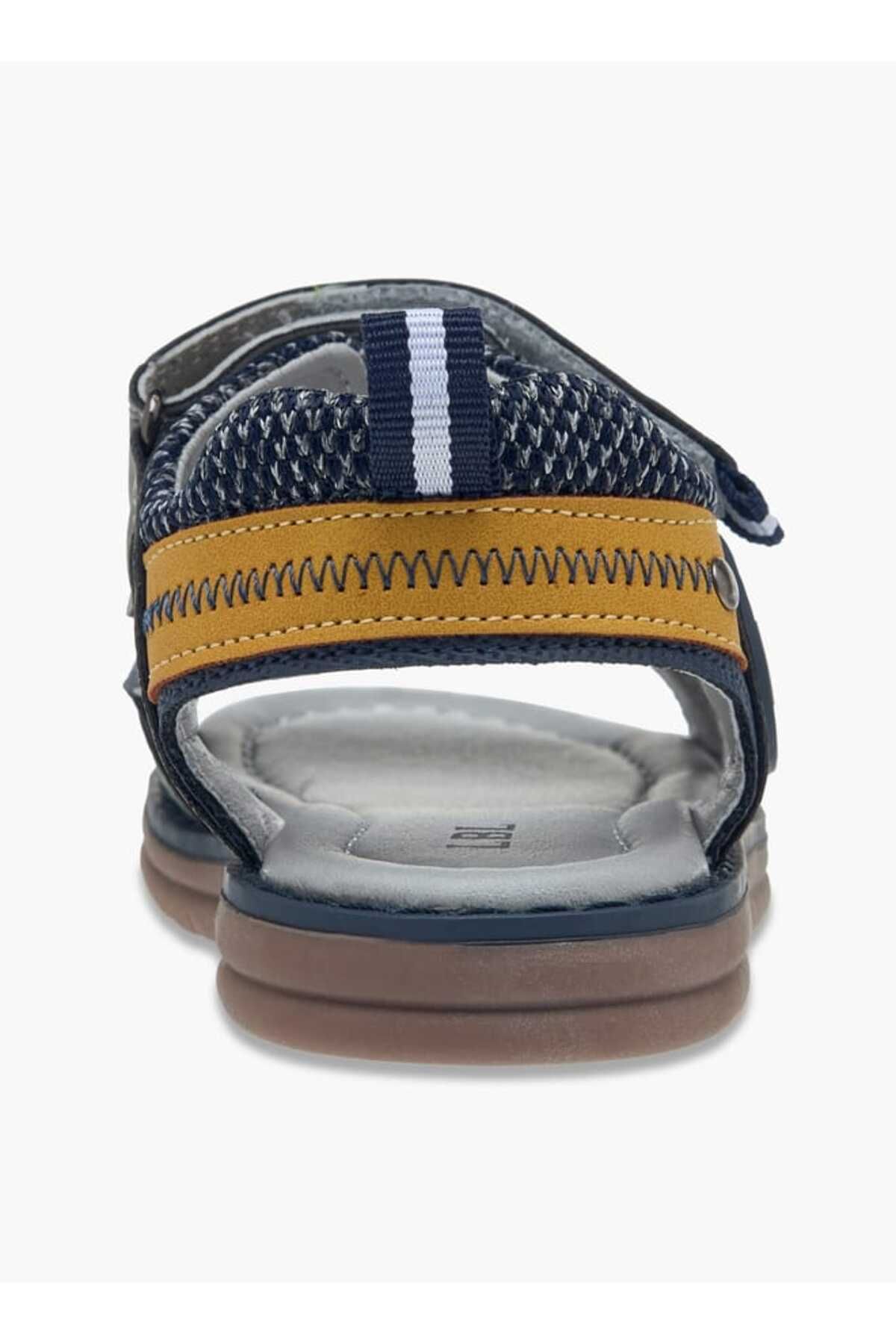 LBL by Shoexpress-Colourblock Sandals with Hook and Loop Closure 4