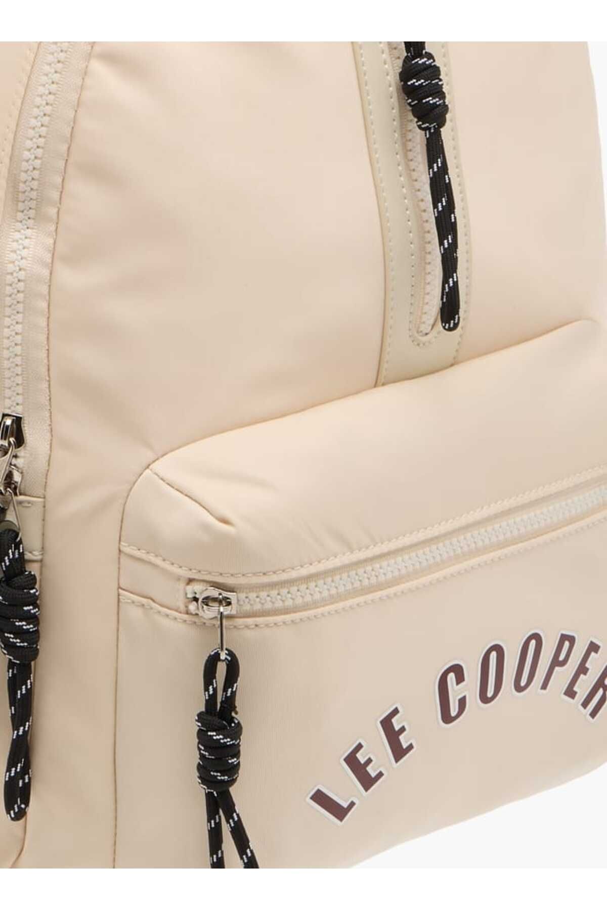 Lee Cooper-Logo Print Backpack with Adjustable Straps and Handle 4