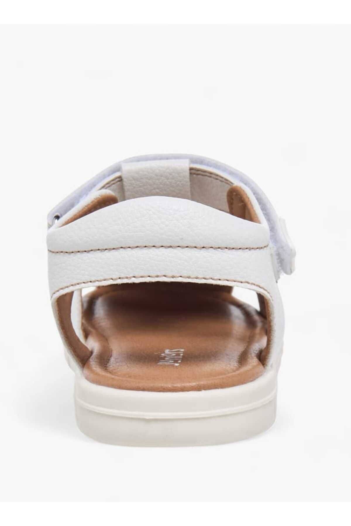 Juniors-Stitch Detail Fisherman Sandals with Hook and Loop Closure 4