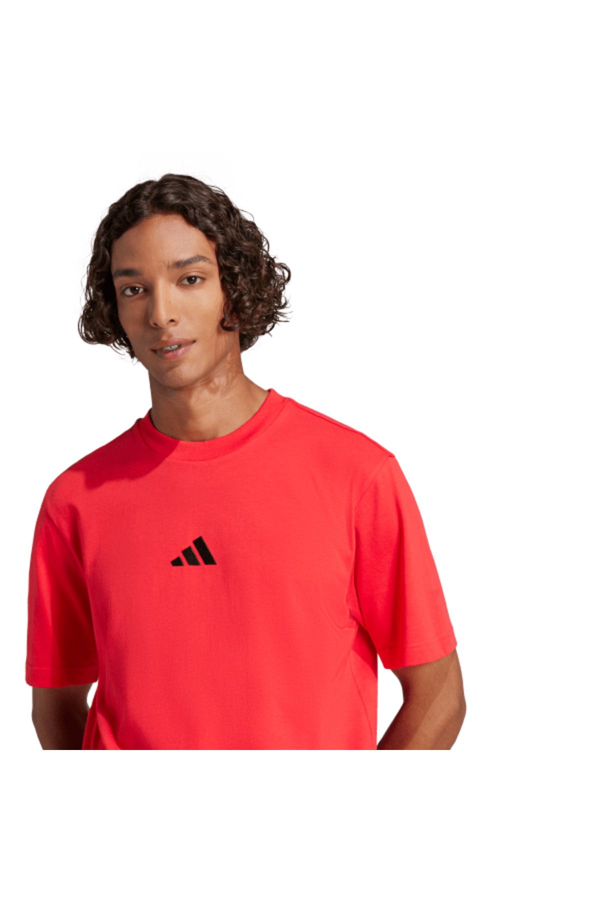 adidas-Essentials Small Logo Single Jersey t Shirt 6