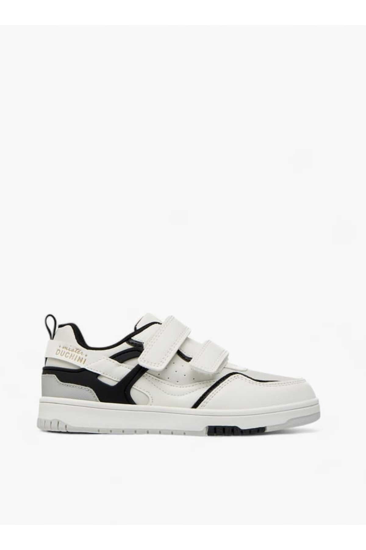 Mister Duchini-Panelled Sneakers with Hook and Loop Closure 3