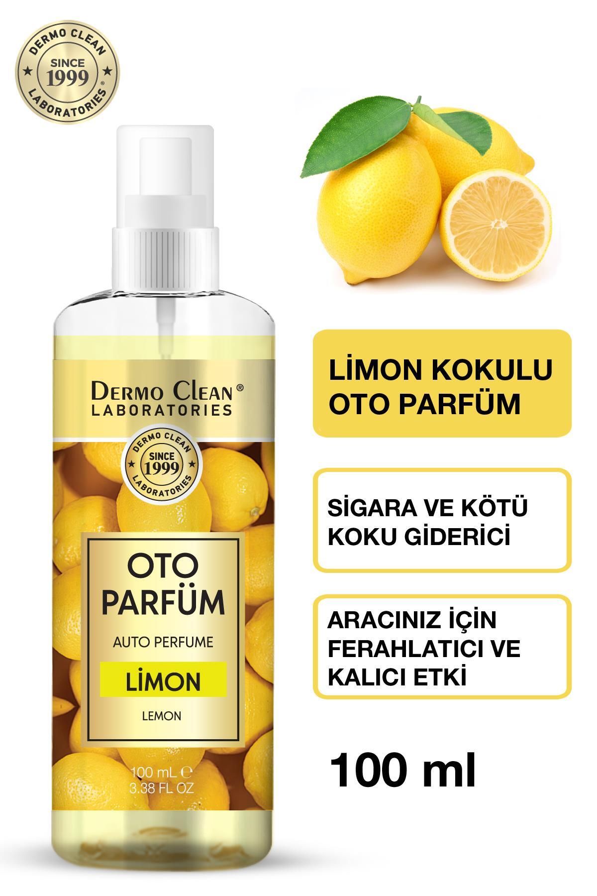 Dermo Clean DOĞAL MEYVE ÖZLÜ LİMON KOKULU OTO PARFÜM 100 ML