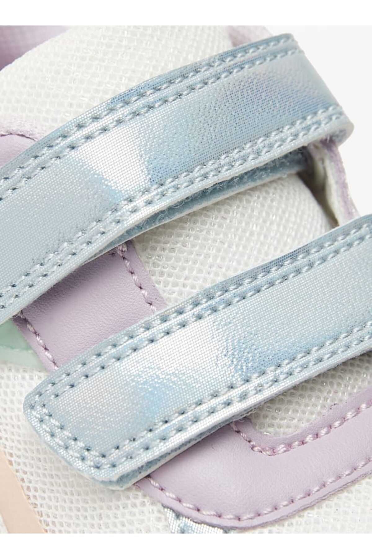 Juniors-Colourblock Shoes with Hook and Loop Closure 5
