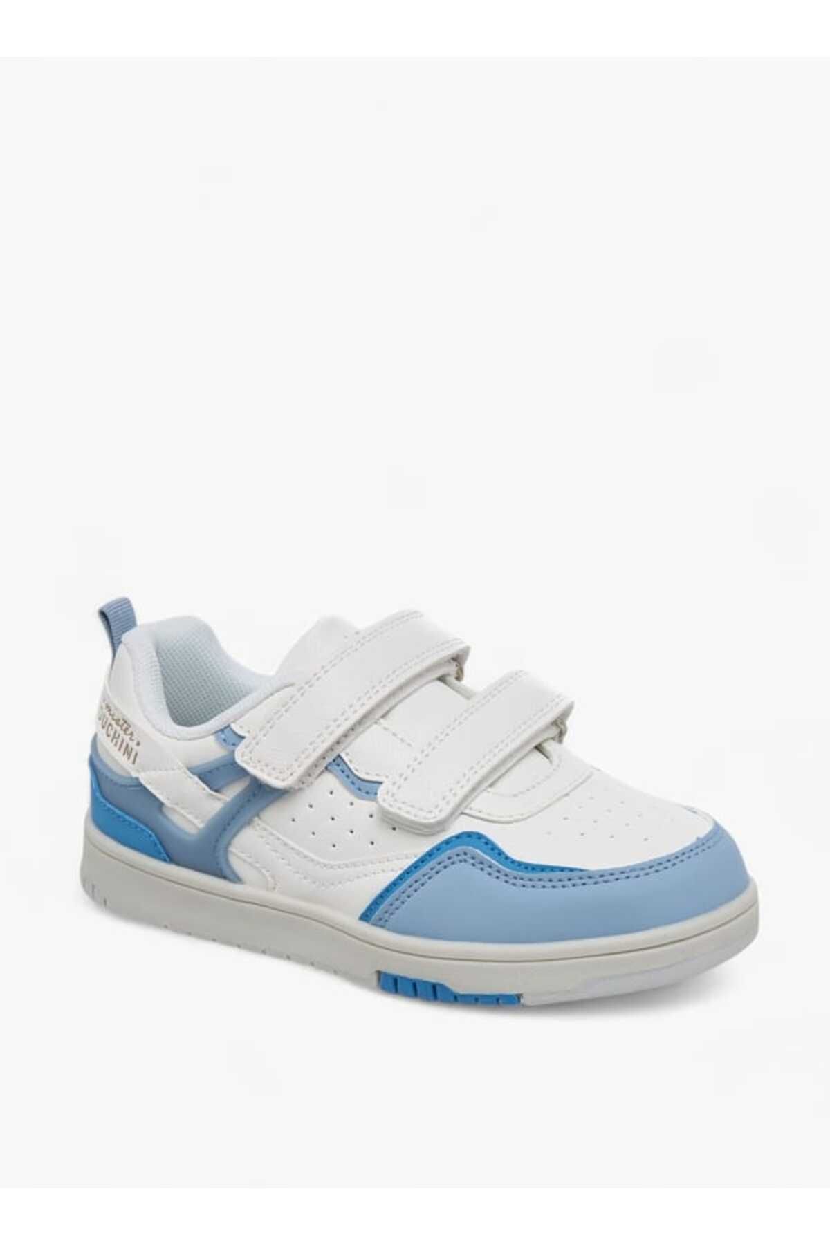 Mister Duchini-Panelled Sneakers with Hook and Loop Closure 2