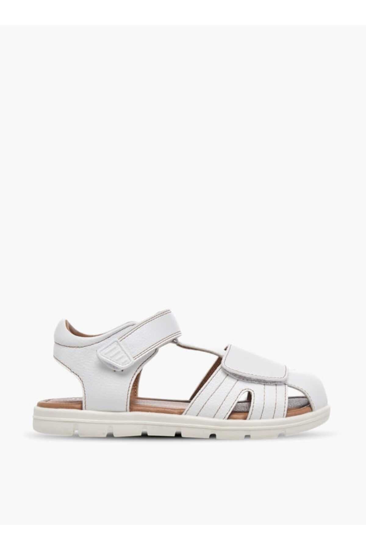 Juniors-Stitch Detail Fisherman Sandals with Hook and Loop Closure 2