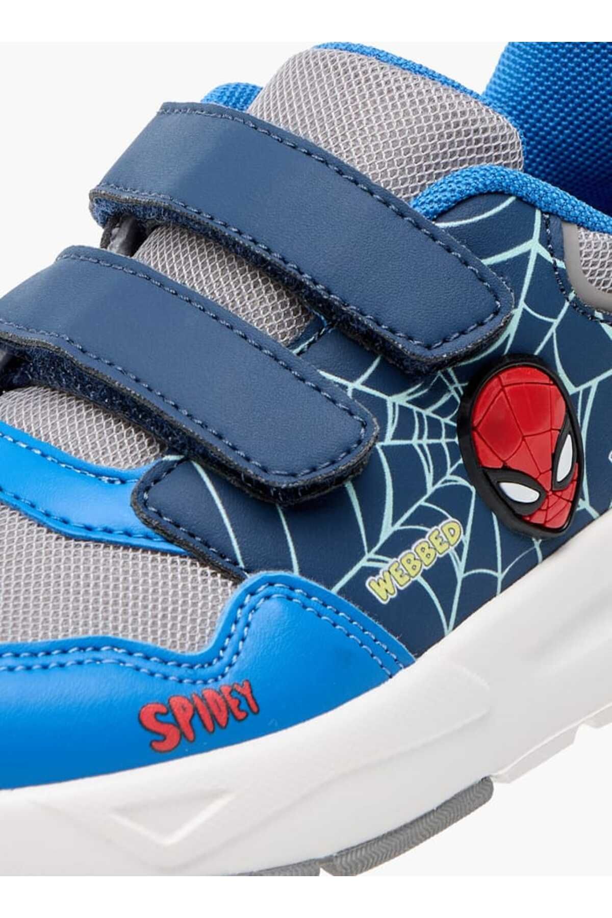 Marvel-Spider-Man Embossed Sneakers with Hook and Loop Closure 4