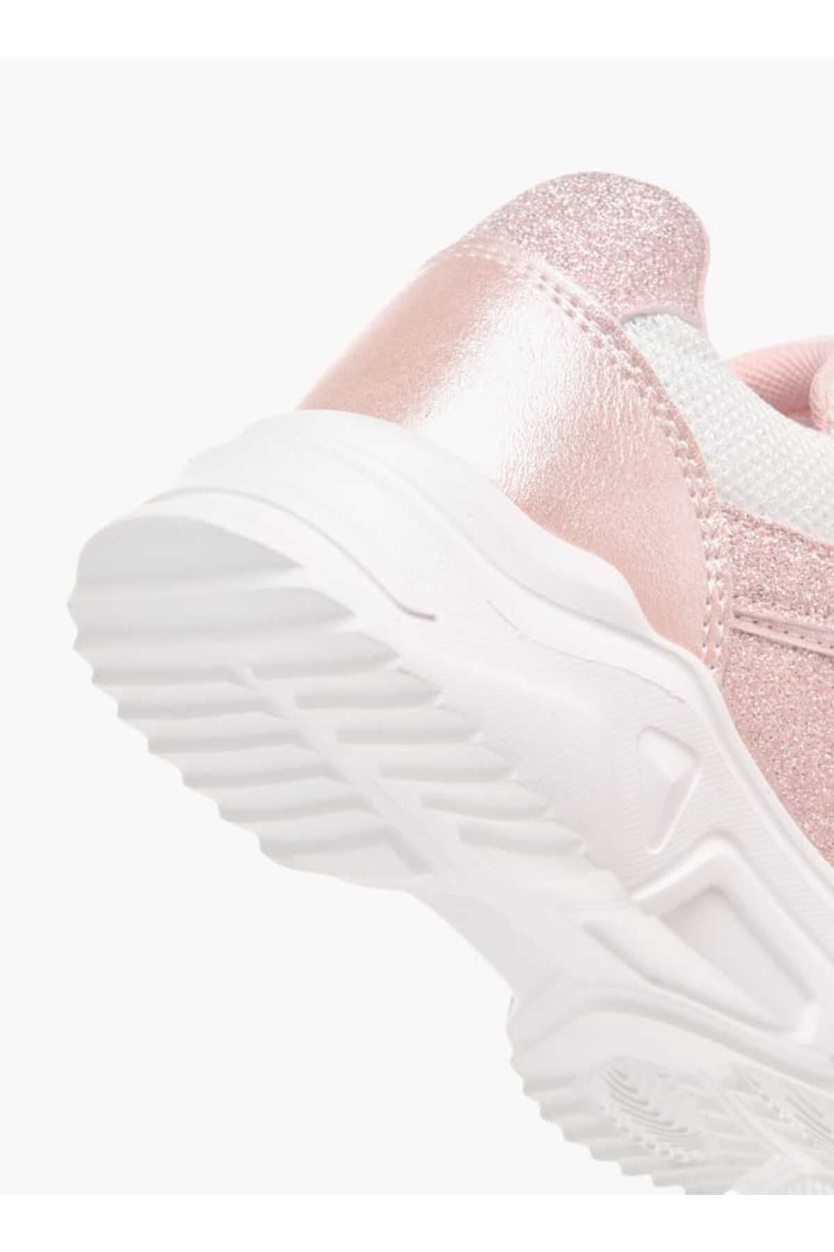 Juniors-Panelled Chunky Sole Sneakers with Hook and Loop Closure 4