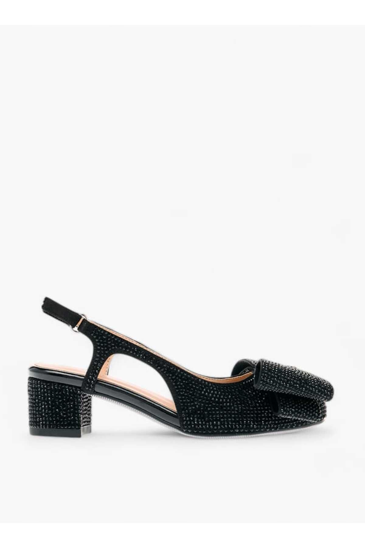 Celeste-Girls' Bow Accent Block Heeled Sandals with Hook and Loop Closure 3
