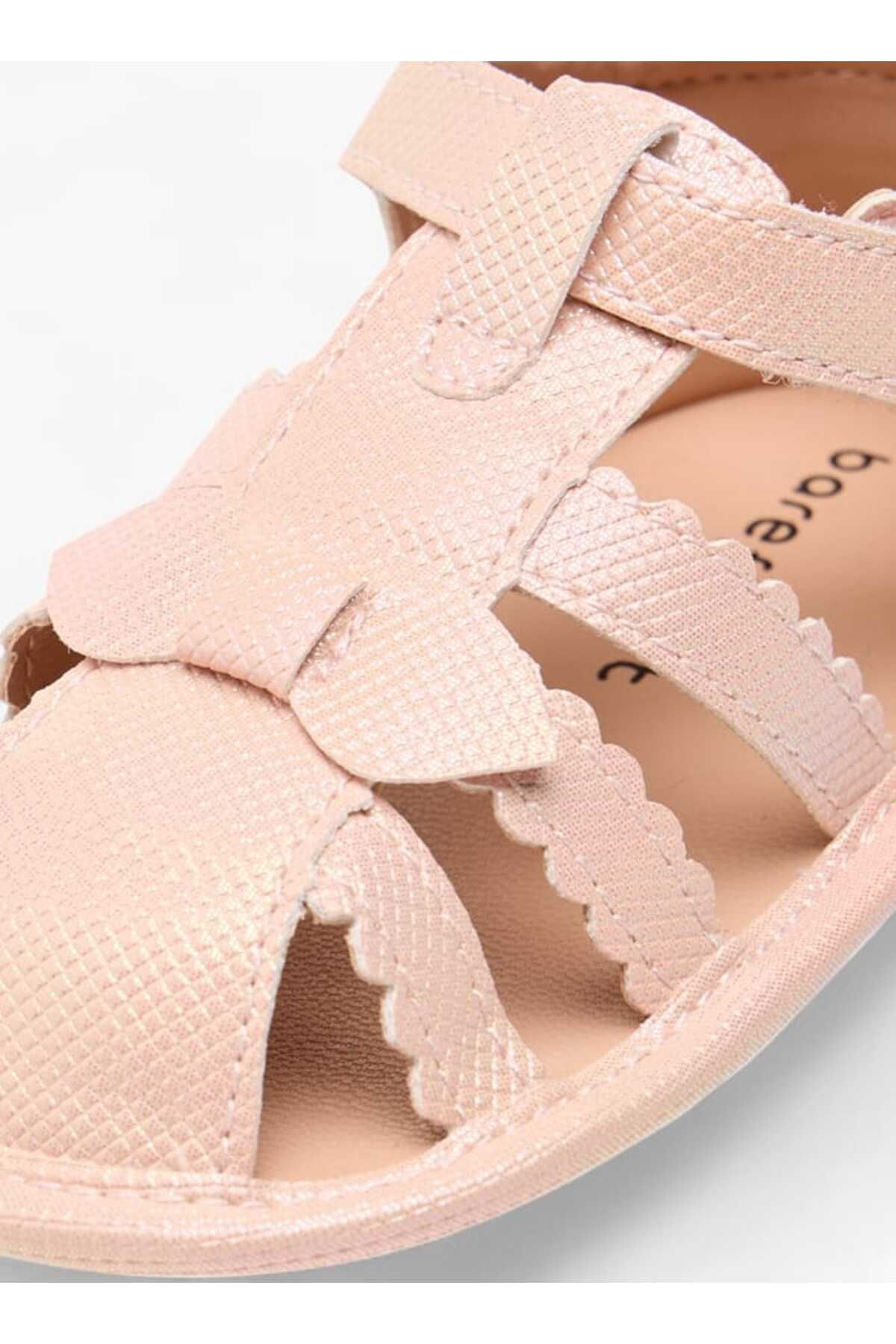 Barefeet-Barefeet Textured Strap Sandals with Hook and Loop Closure 3
