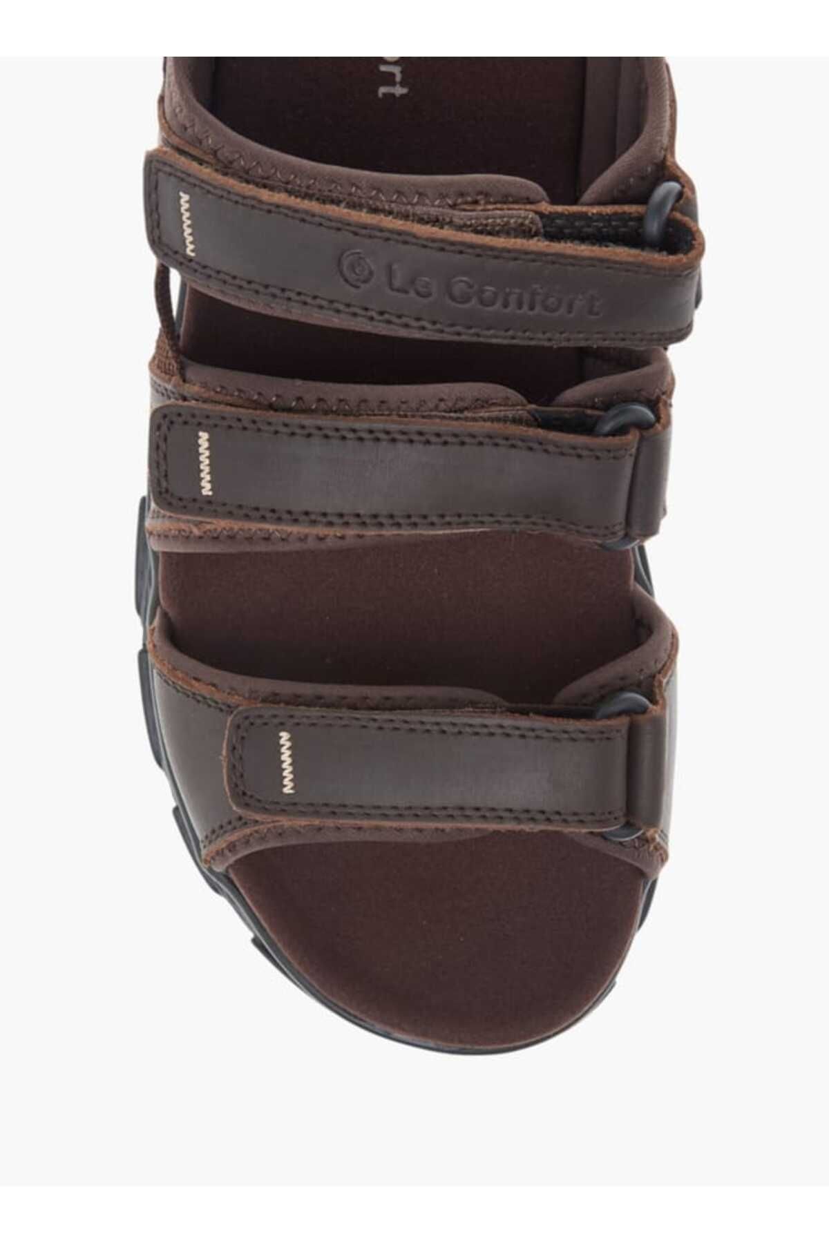Le Confort-Strappy Sandals with Hook and Loop Closure 3