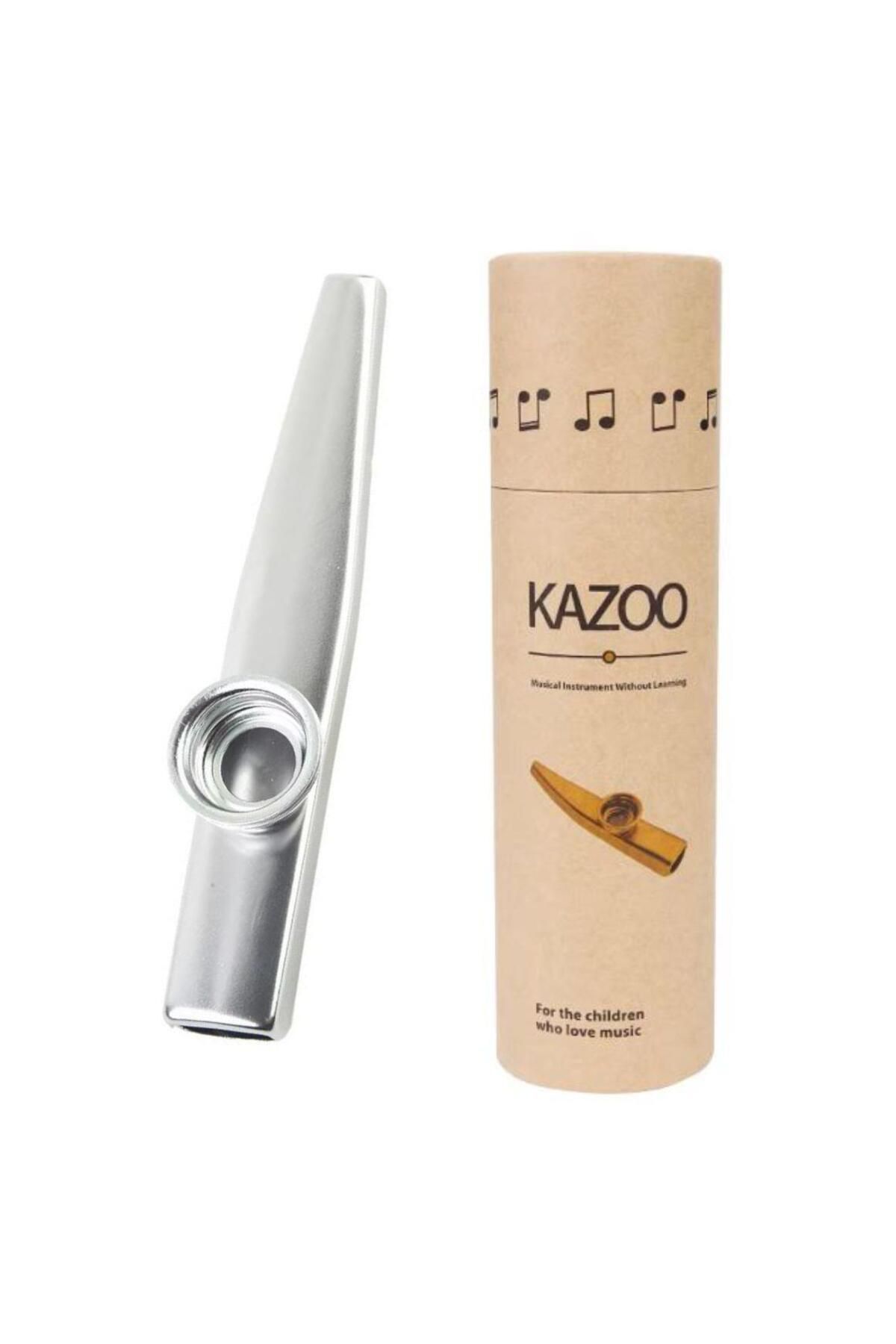 LongMoon MK-01S Metal Kazoo Kutulu Alüminyum Alaşım Gri