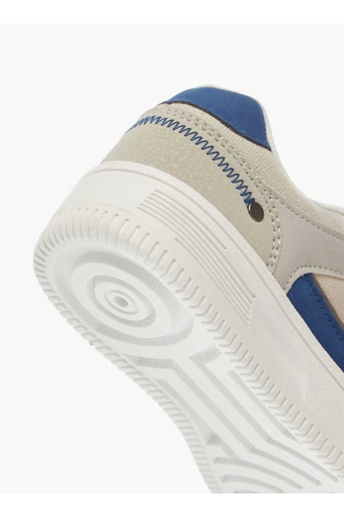 LBL by Shoexpress-Textured Sneakers with Hook and Loop Closure 5