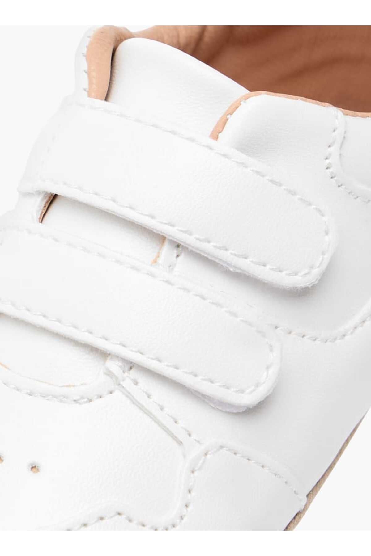 Barefeet-Barefeet Stitch Detail Booties with Hook and Loop Closure 4