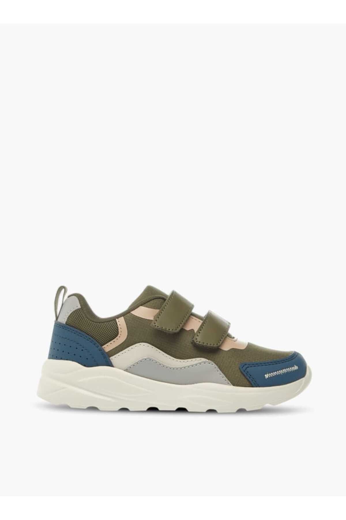 LBL by Shoexpress-Panelled Sneakers with Hook and Loop Closure 3