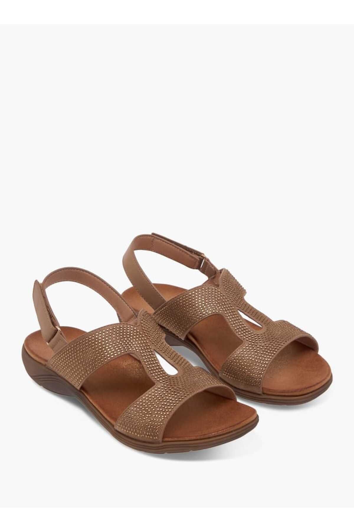 Le Confort-Embellished Sandals with Hook and Loop Closure 1