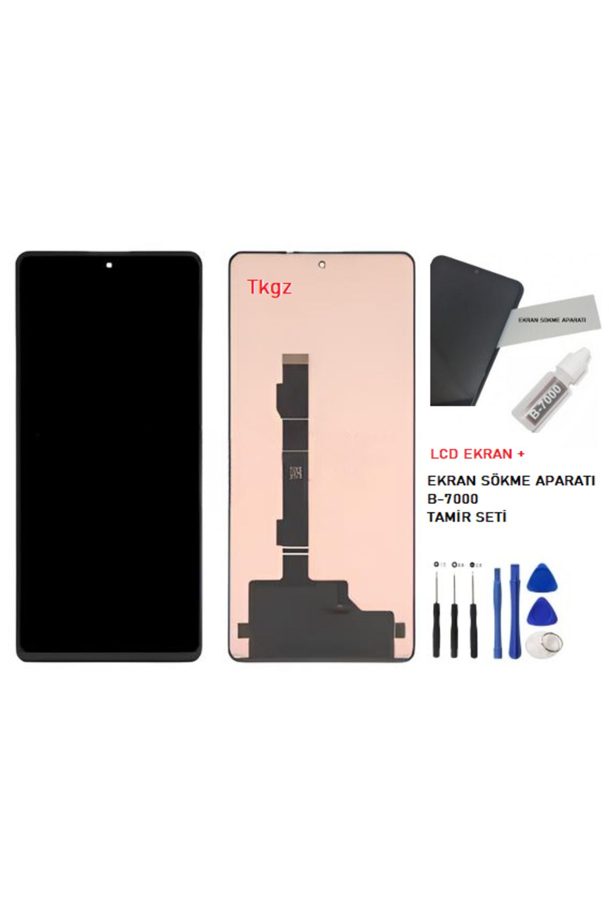 tkgz Xiaomi Redmi POXO X5 PRO Uyumlu Lcd Ekran Dokunmatik SERVİS Orijinali + B-7000 + TAMİR SETİ