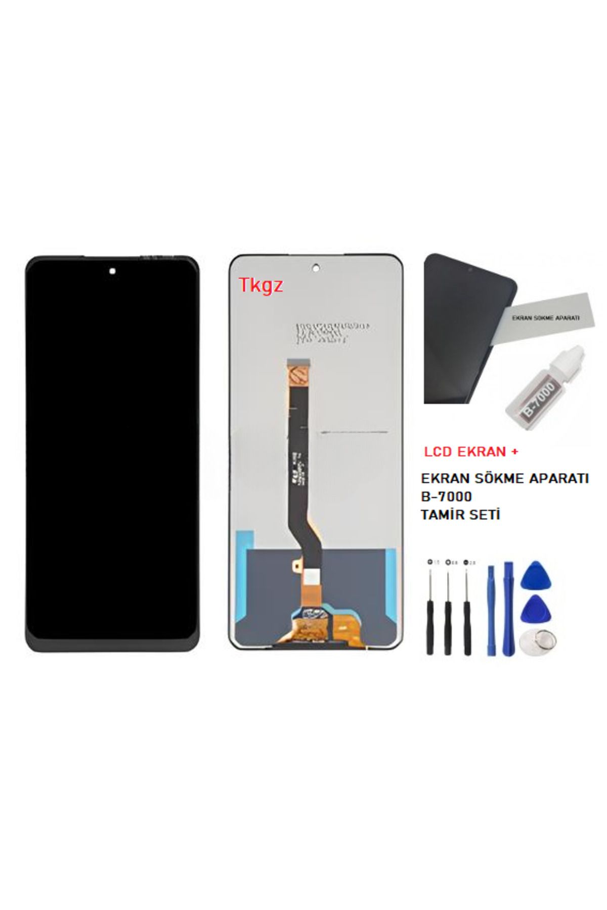 tkgz İnfinix NOTE 11 PRO Uyumlu Lcd Ekran Dokunmatik SERVİS Orijinali + B-7000 + TAMİR SETİ