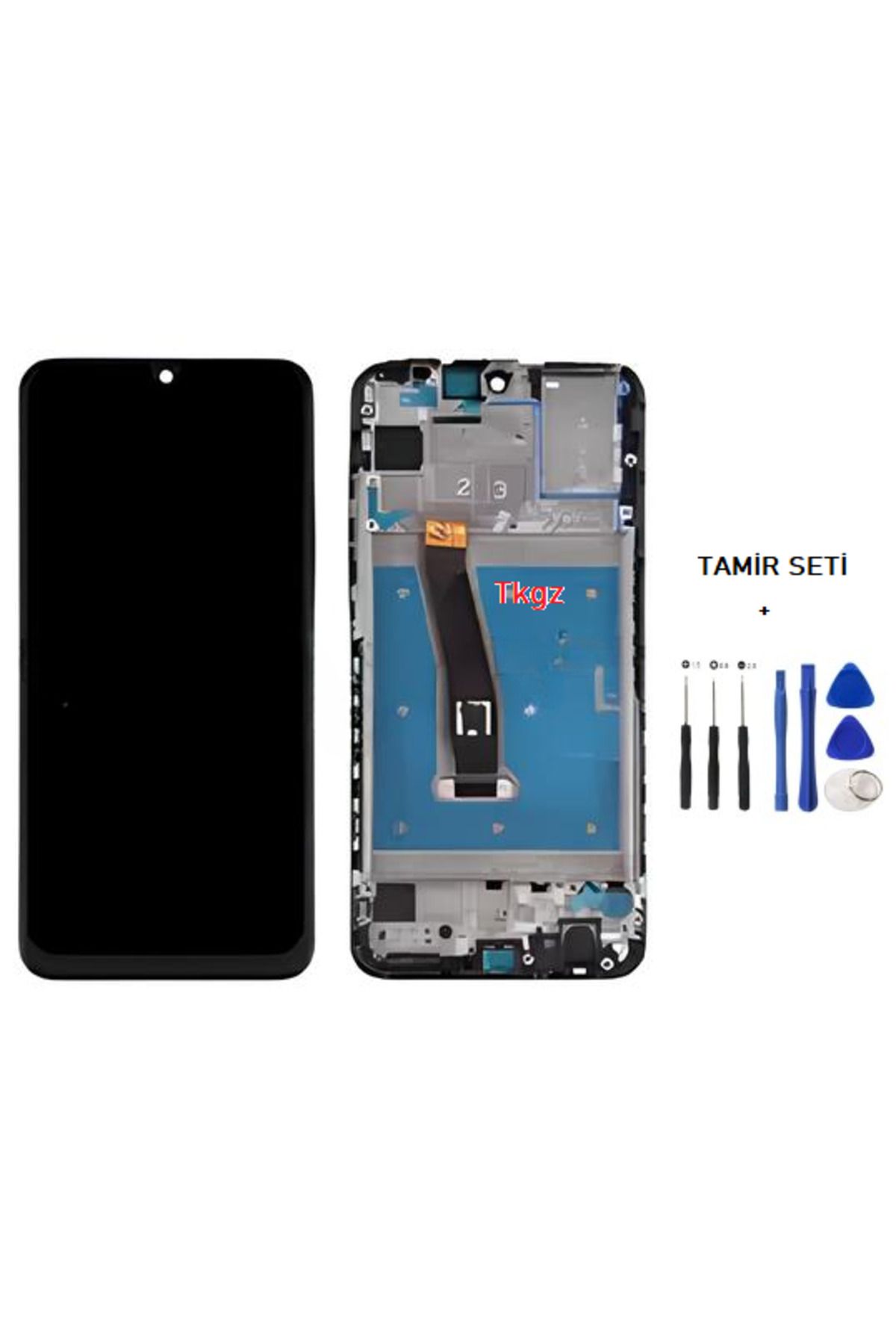 tkgz Huawei P Smart 2019 Uyumlu Lcd Ekran Dokunmatik SERVİS Orijinali ÇITALI + TAMİR SETİ