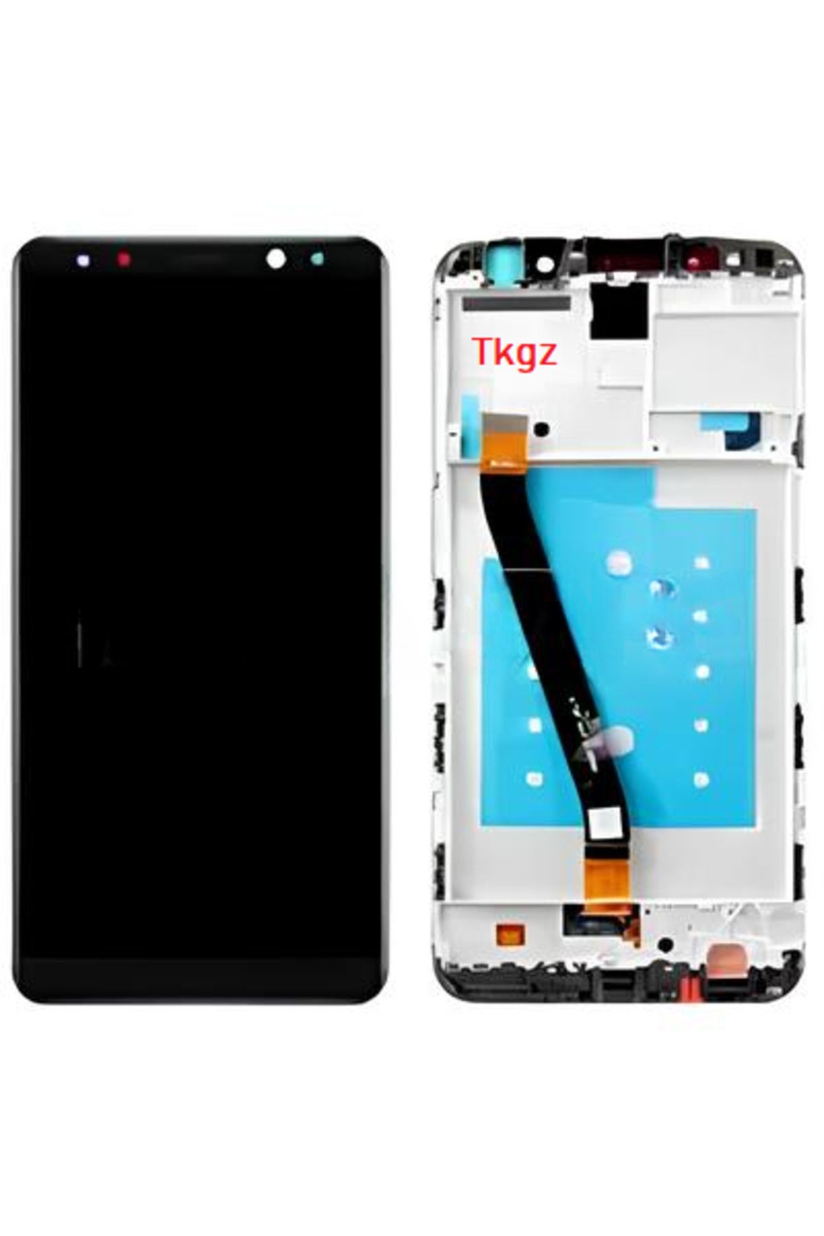 tkgz Huawei MATE 10 LİTE Uyumlu Lcd Ekran Dokunmatik SERVİS Orijinali ÇITALI SİYAH