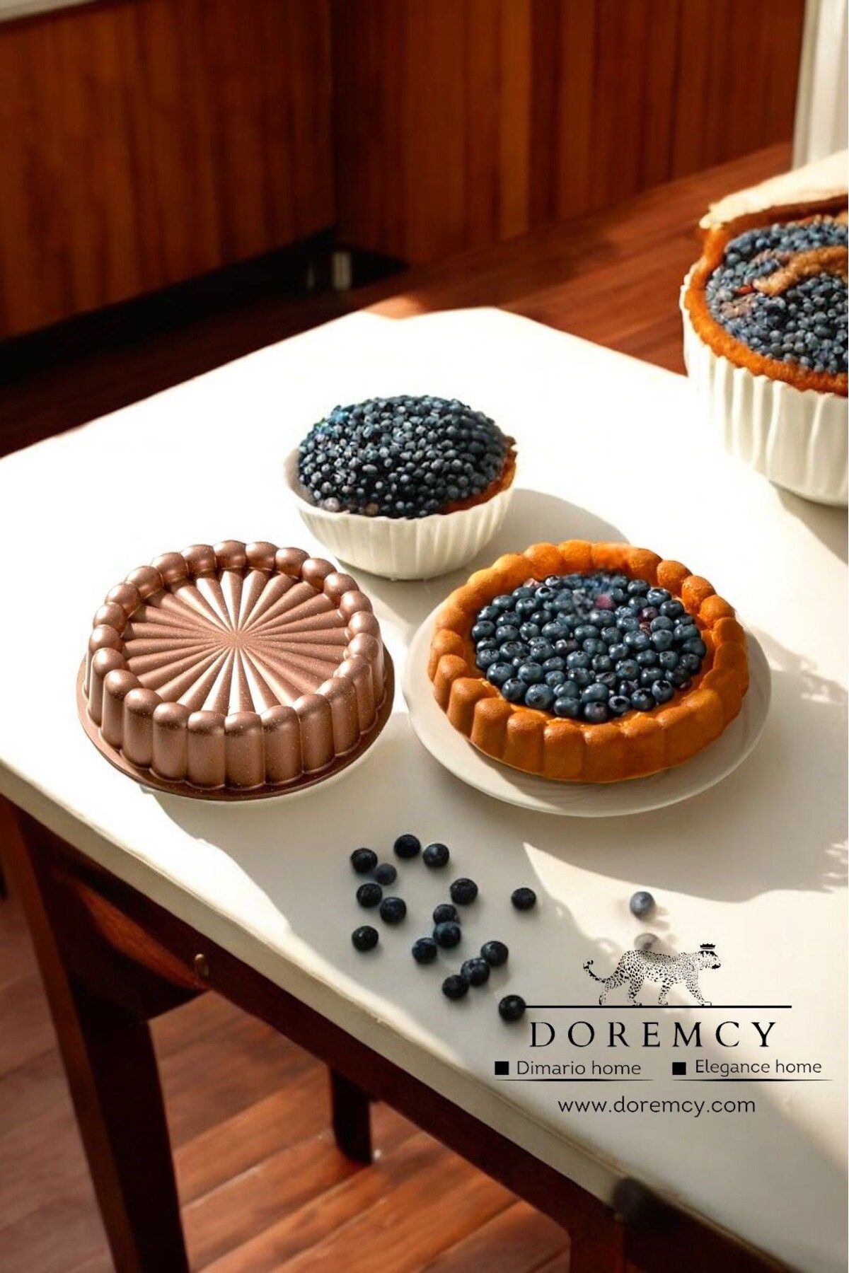 Doremcy Eda Granit Döküm Tart Ve Turta Kalıbı 26 Cm Dilimli