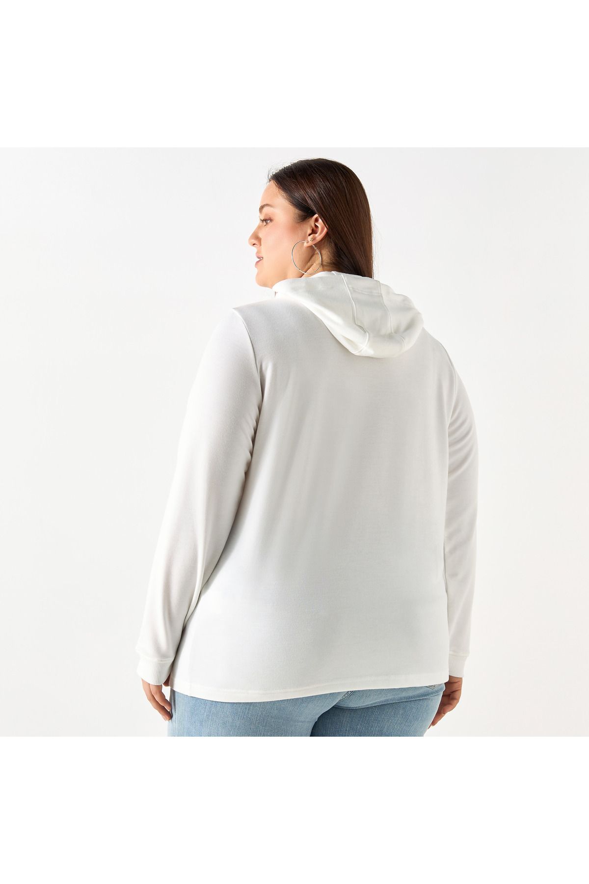 Ulla Popken-TEXT PRINT HOODY 3