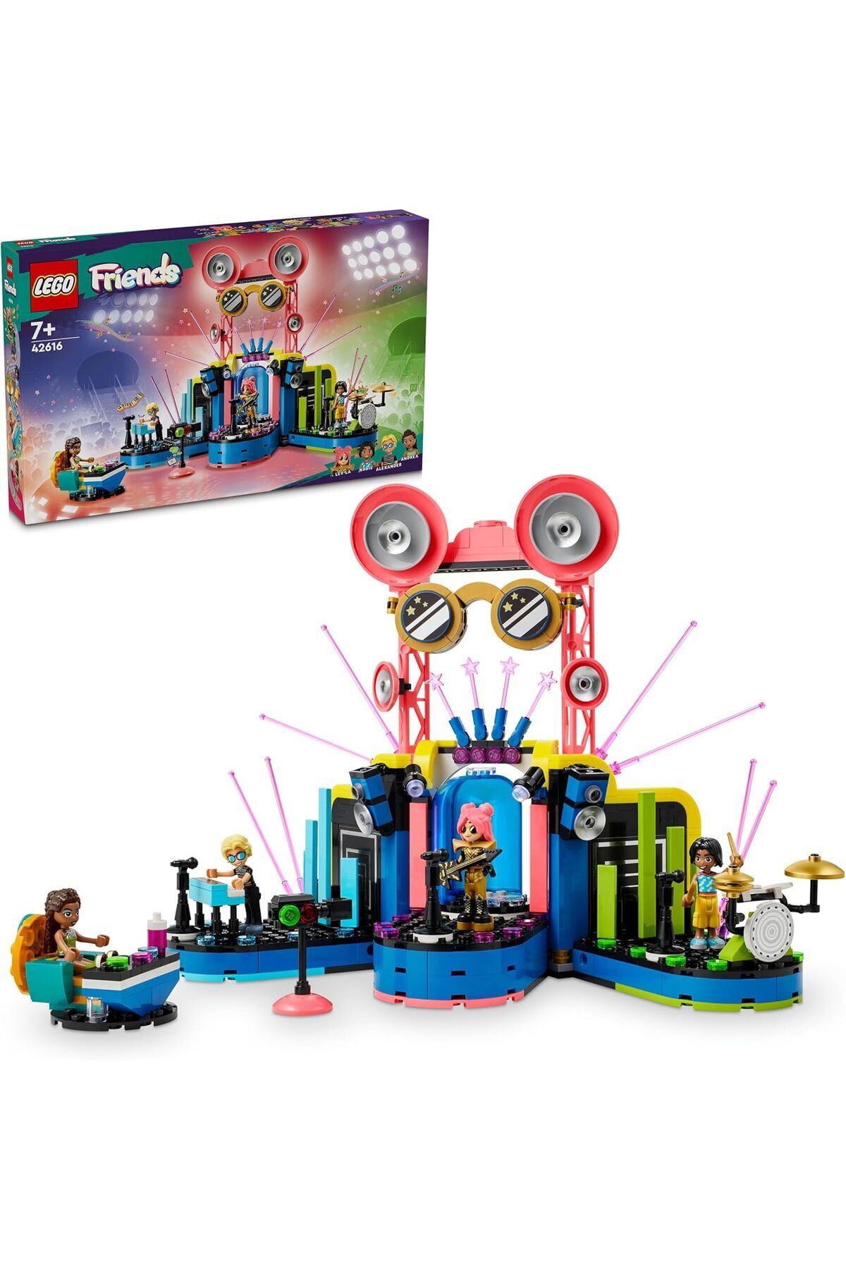 STOREMAX nhlshp Friends Heartlake City Müzik Yarışması 42616-7 Yaş ve Üzeri Çocuklar için 4 Minifigü