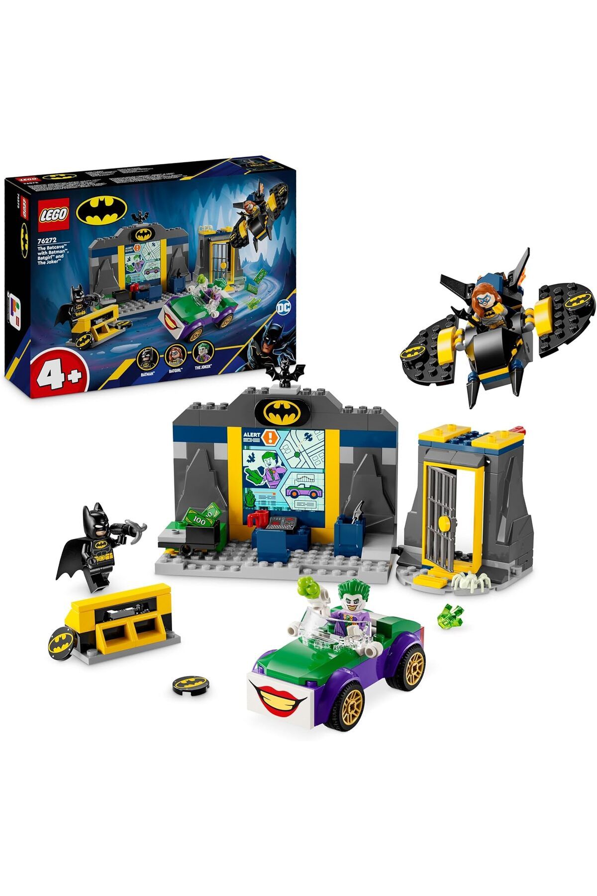 STOREMAX mhmtshp DC Batman: Batman, Batgirl ve Joker ile Batc 76272-4 Yaş ve Üzeri Süper Kahraman Seven Ç