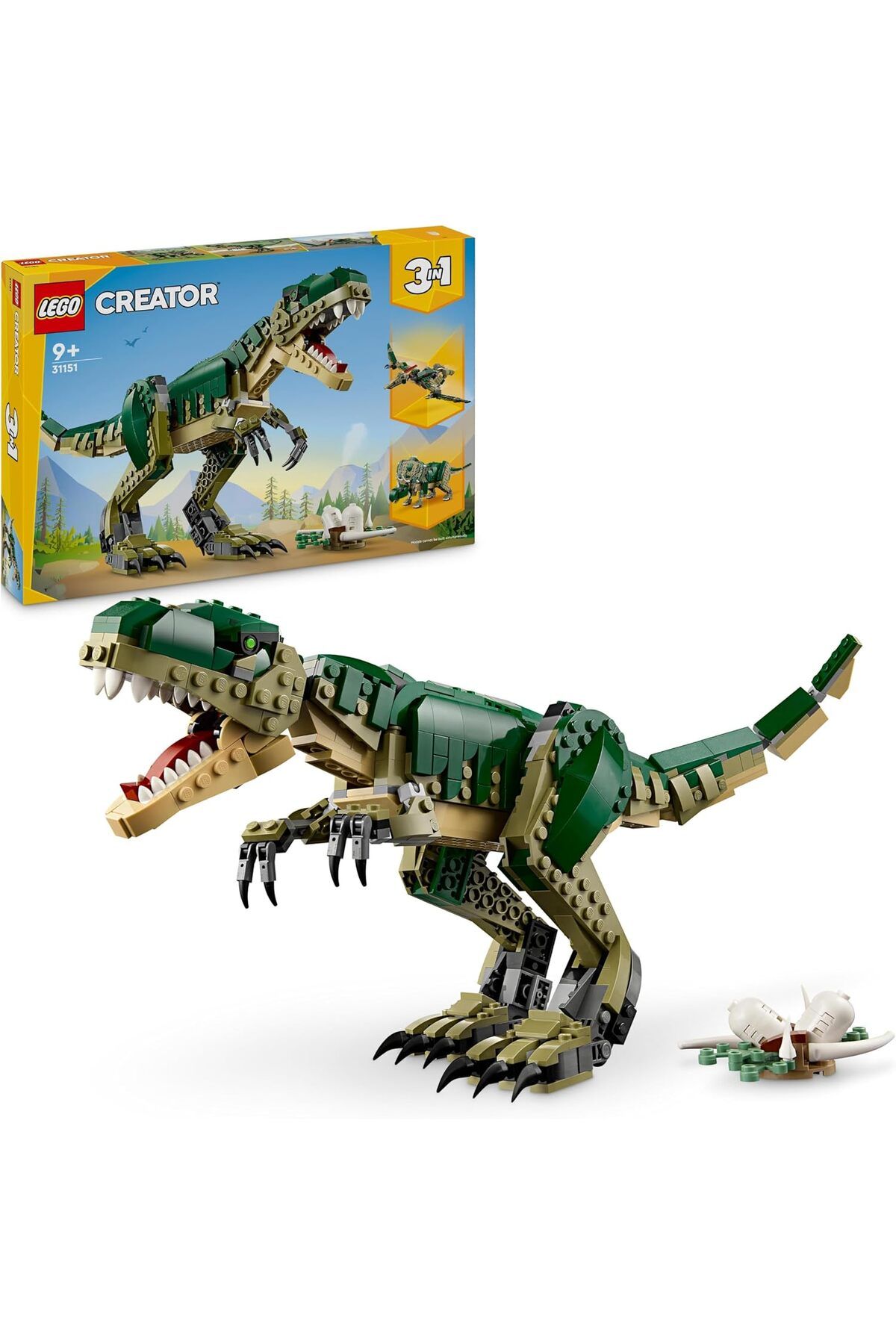 STOREMAX nffastore Creator 3’ü 1 Arada T. rex 31151 – 9 Yaş ve Üzeri İçin Triceratops veya Pterodact