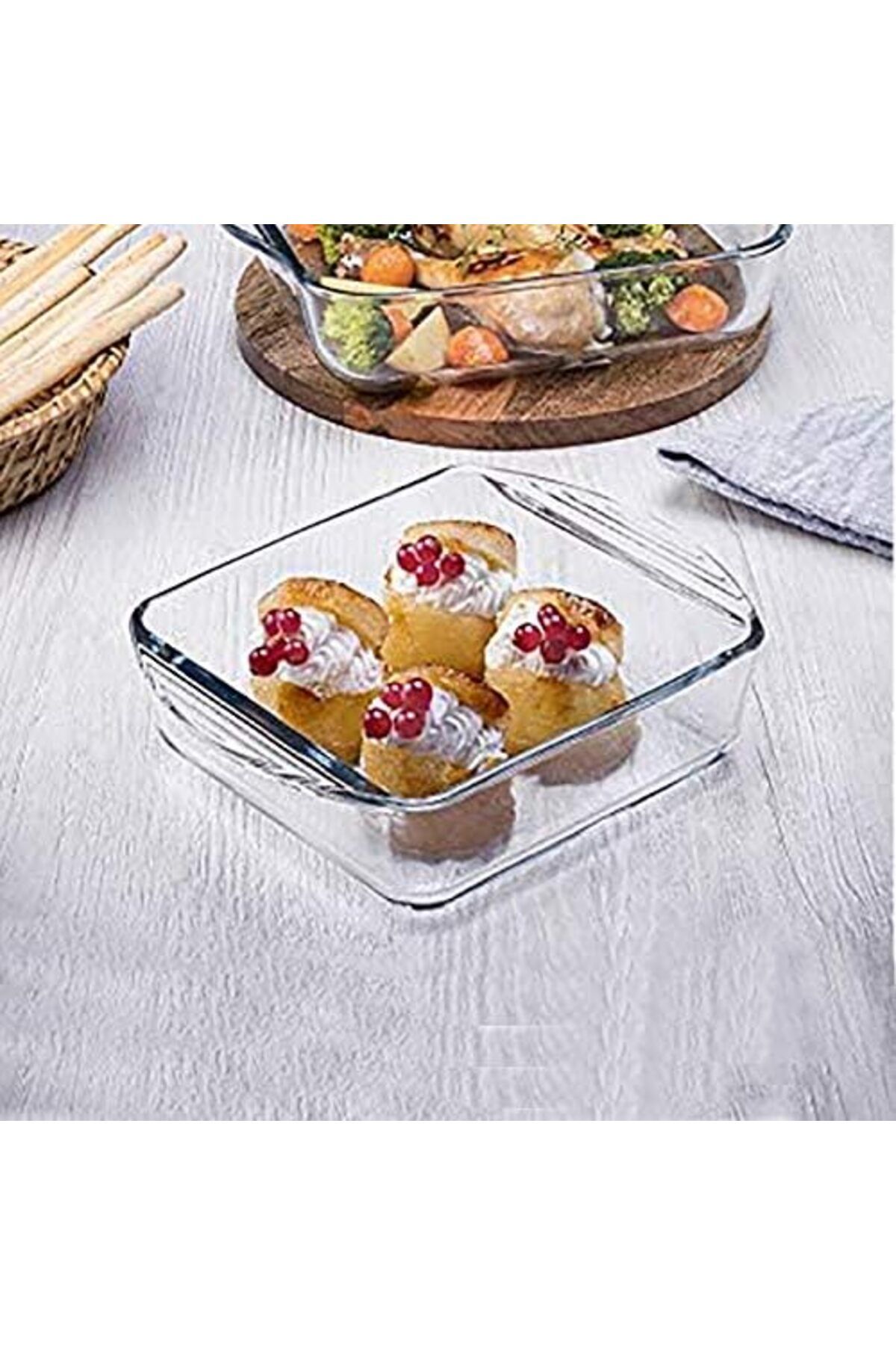 STOREMAX-Mrtshp Borcam Midi Baking Tray - 59854, Clear Newdesing 529847 2