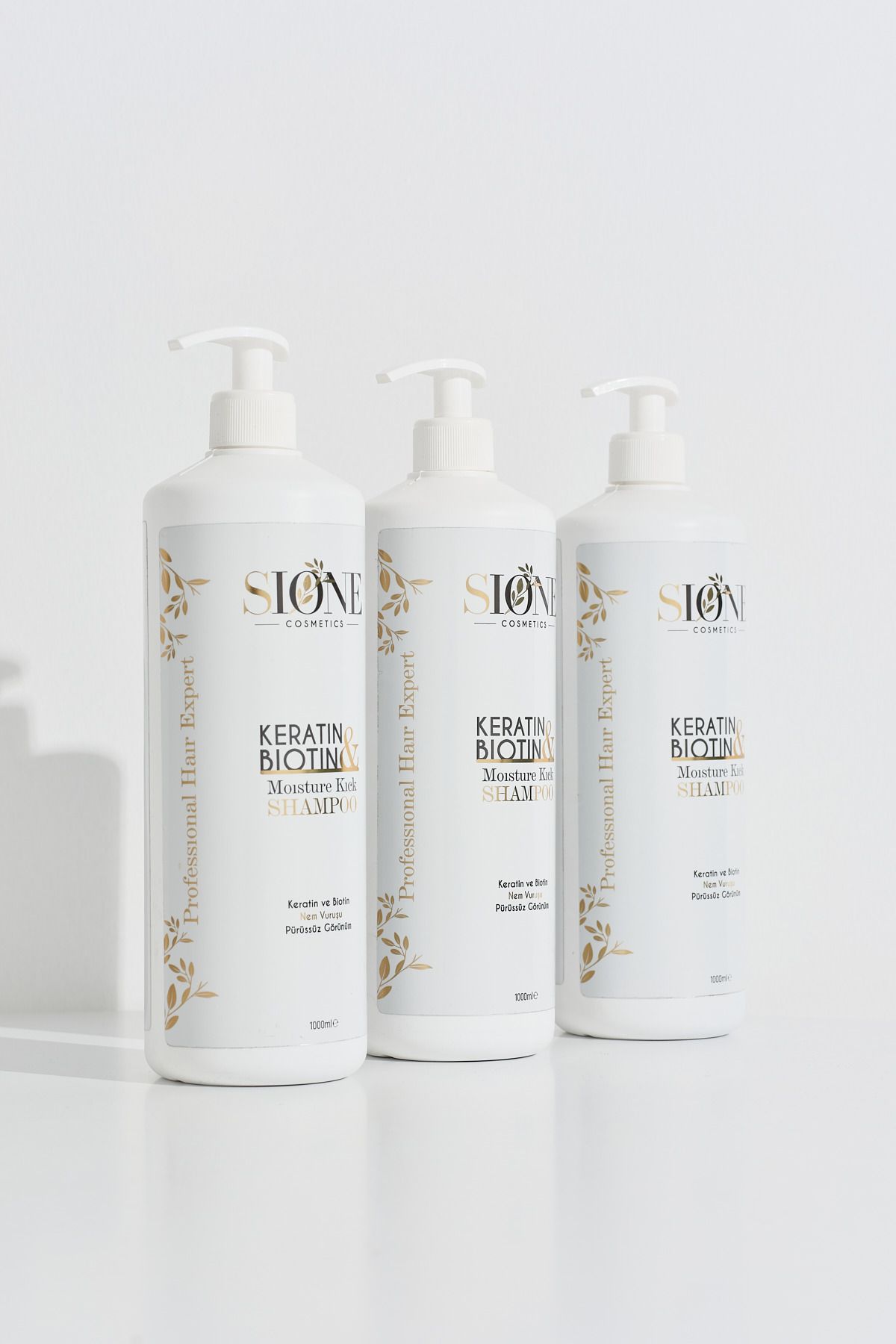 Sione Cosmetic Sione Keratin Biotin Nem Bombası Oil Şampuan 3'lü Set