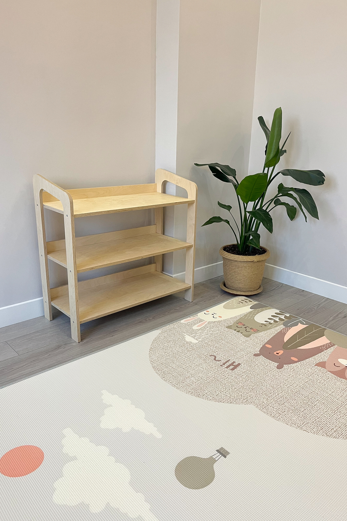 zoziva Montessori Raflı Ahşap Çocuk Odası Dolabı - Naturel fotoğrafı 3 (önizleme)