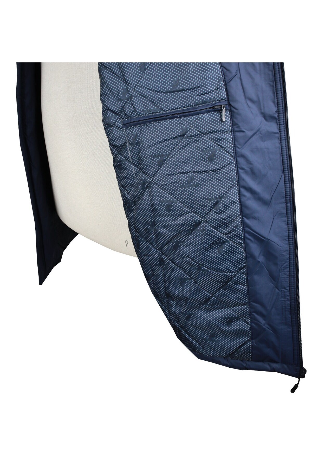 marufshop Erkek Büyük Beden Battal Boy 145 Için Uygun Kalın Kışlık Mont Dekons Indigo görsel 5