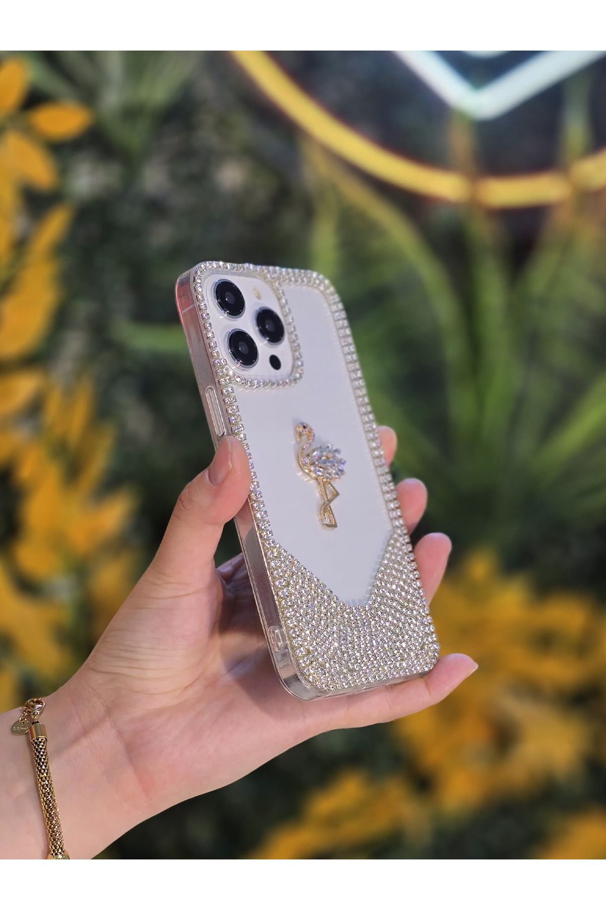 OSG-Premium Luxury Protective Phone Case with 3D Character Stone Compatible with iPhone 13 and 14 2