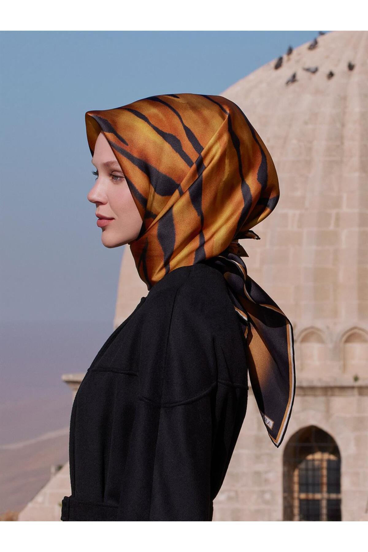 Silk Scarf - 9020D-09-Sura - Phoenix Model