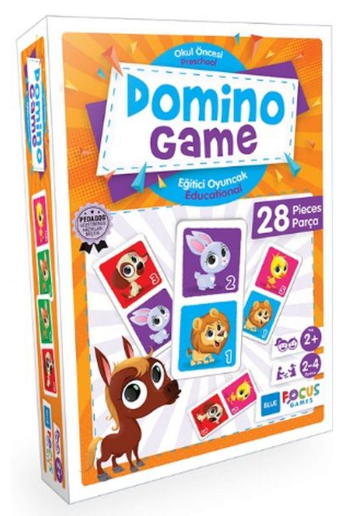 Blue Focus Yayınları Blue Focus Domino Game - Puzzle 28 Parça