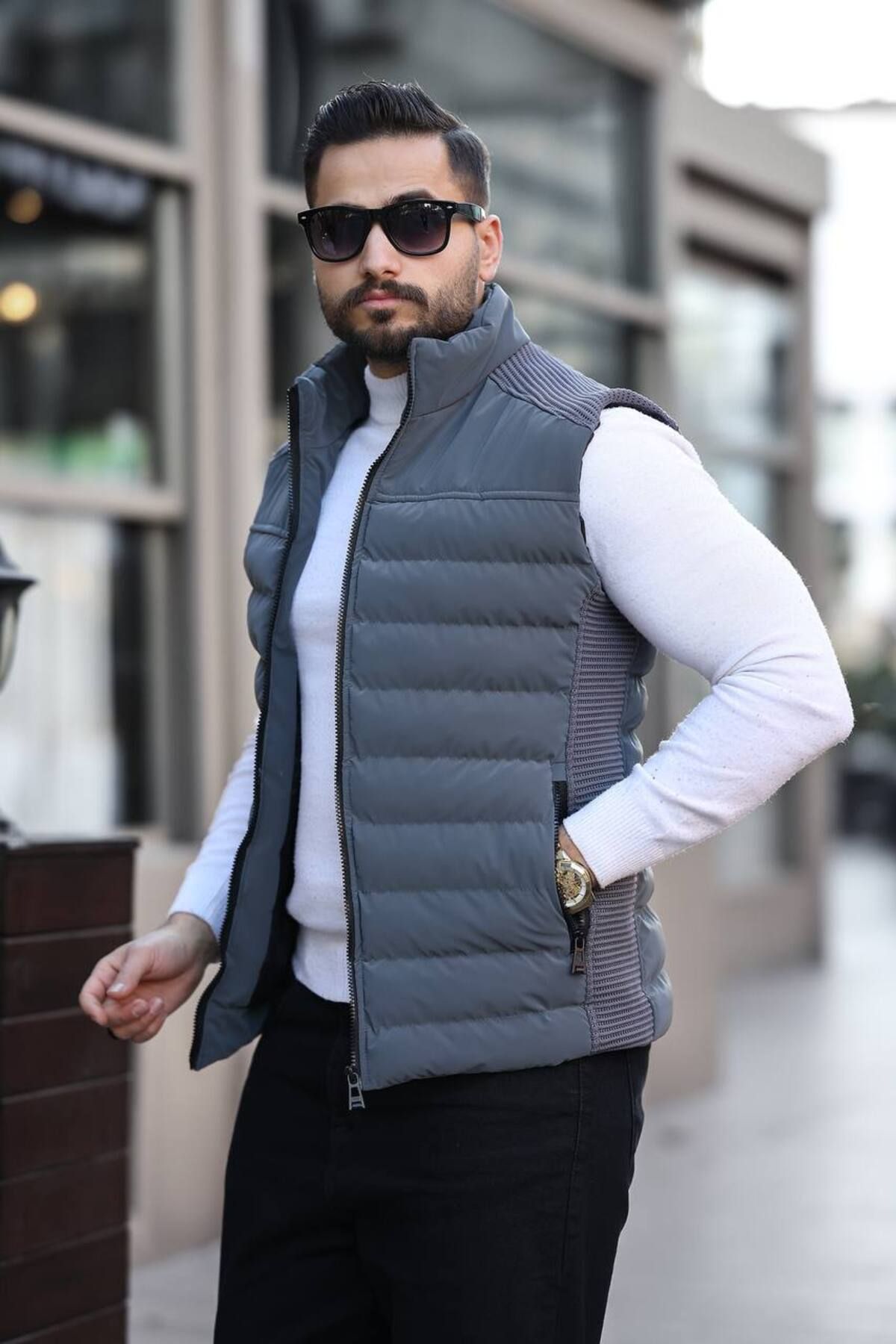 SEASON COAT yeni sezon su geçirmez erkek şişme yelek