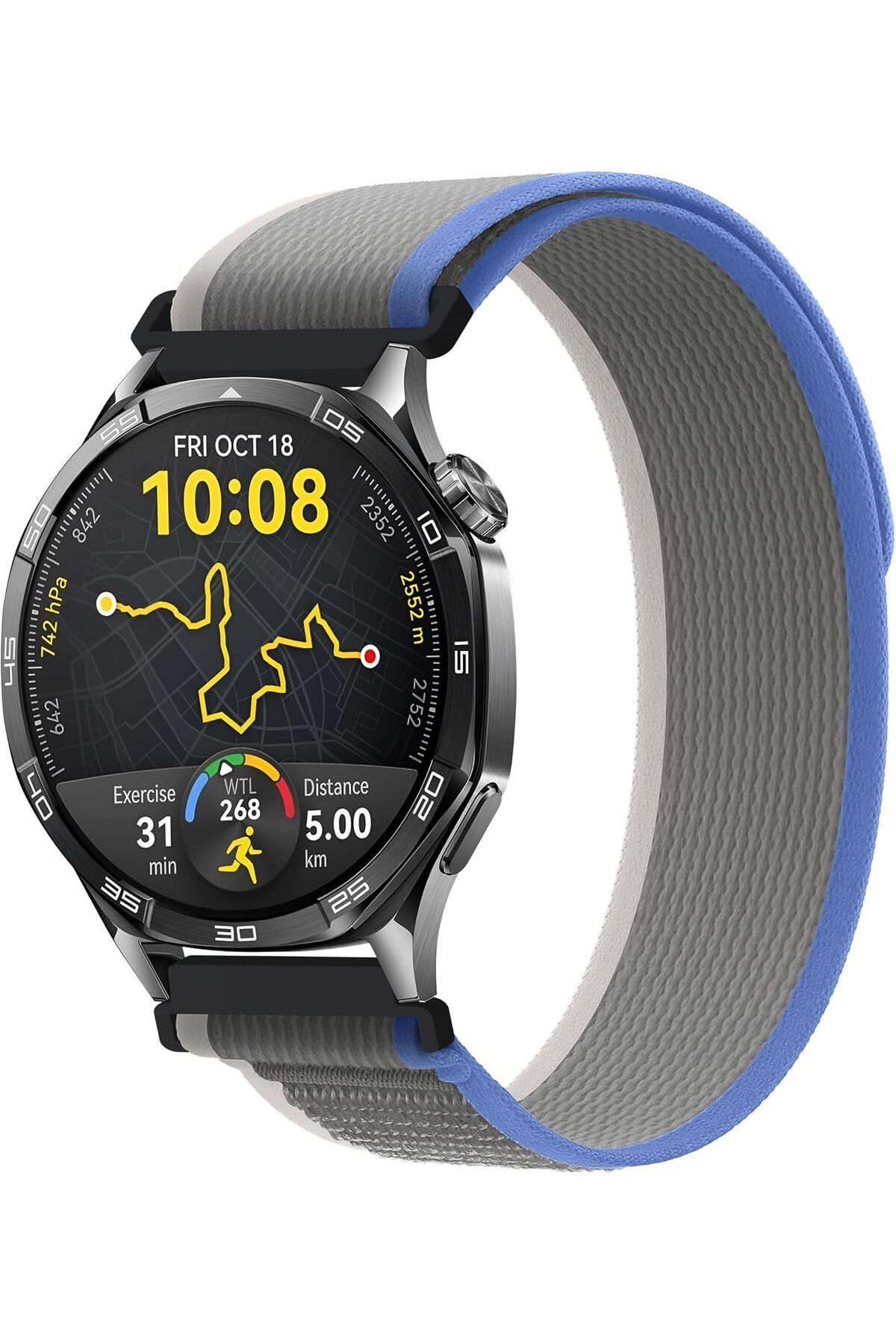 STOREMAX nffashopm 22mm ile Uyumlu Saatler için Trail Loop 46mm Yumuşak Kumaş Kordon Watch (GT5 Pro/GT5/G