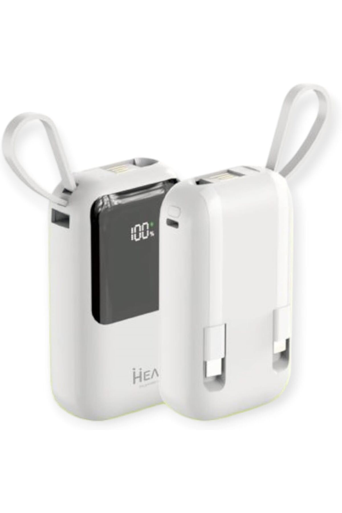 STOREMAX nffashopm H12 10000 MH PD 20W ve USB 22.5W FAST HIZLI ŞARJ DAHİLİ TYPE C VE LİGHTNİNG KABLOLU D
