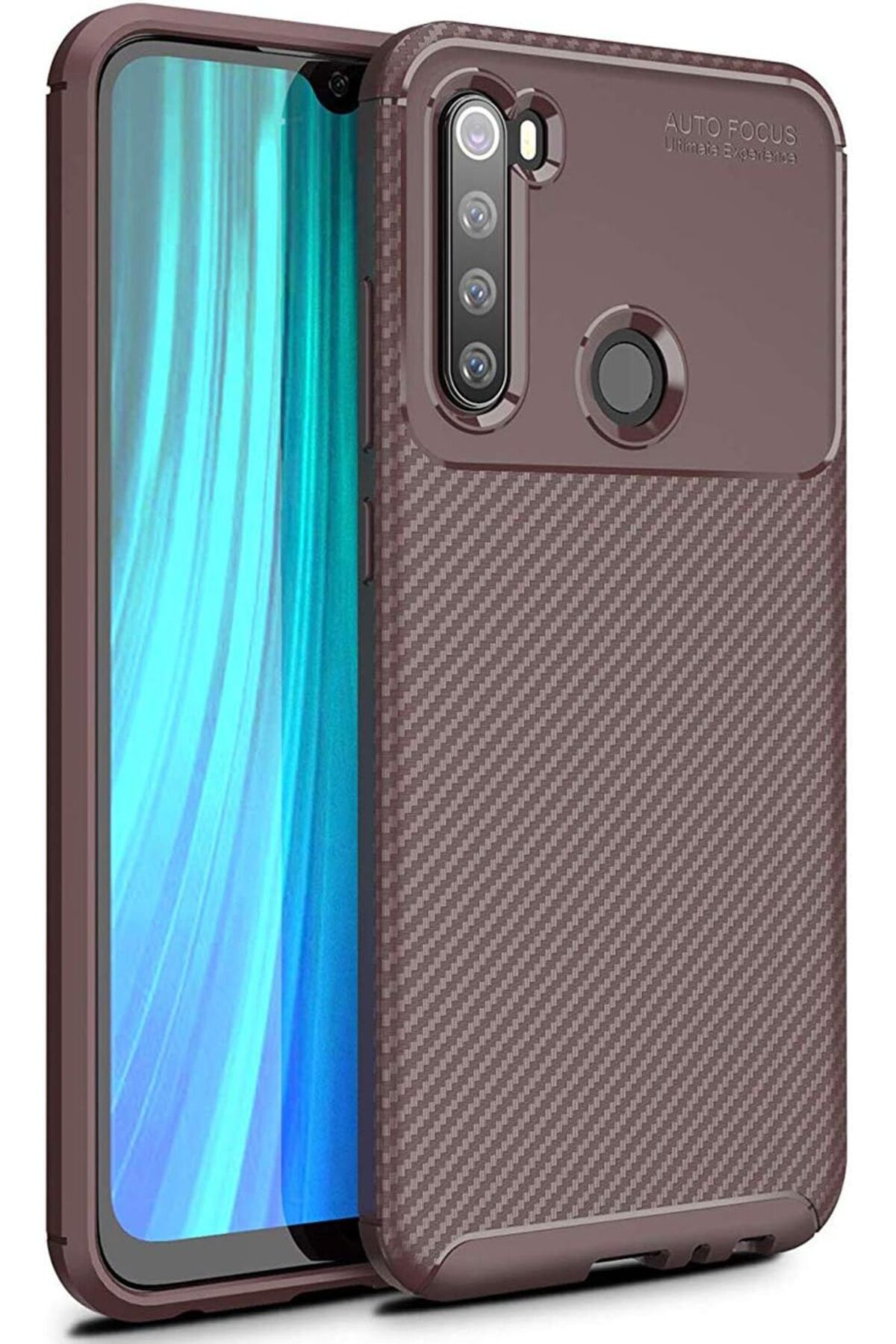 STOREMAX nffashopm Xiaomi Redmi Note 8T için Kılıf Legion Series Kahverengi [Redmi Note 8T ile Uyumlu Kıl