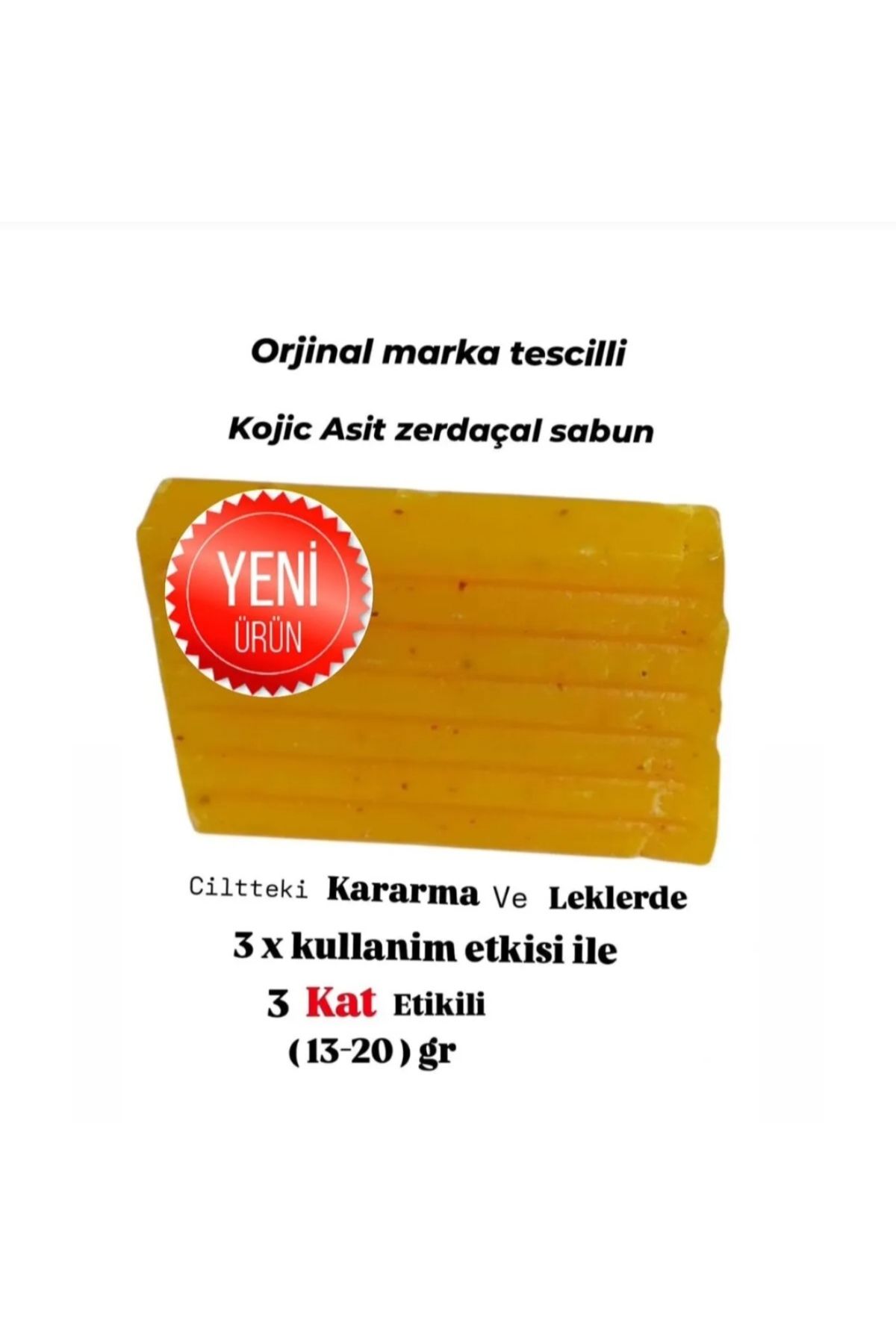 DR NATUREL Kojiso Kojic Asit Sabunu, Zerdeçal ve Kojik Asit Etkisi Leke Karşıtı Kojik Asit Sabunu 13-20 gr